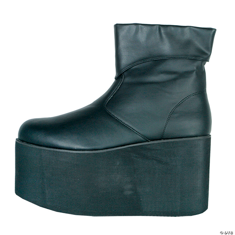 Men's Black Platform Boots Image