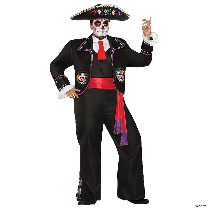 Men's Day Of The Dead Mariachi Costume | Oriental Trading