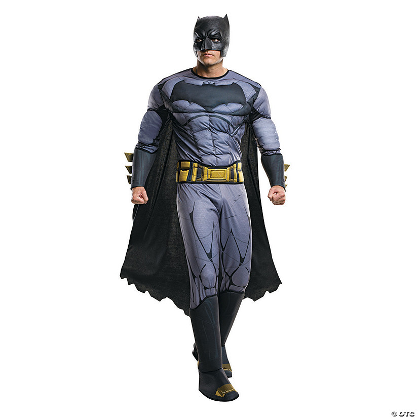 Adult Mens Justice League Batman Fancy Dress Costume 