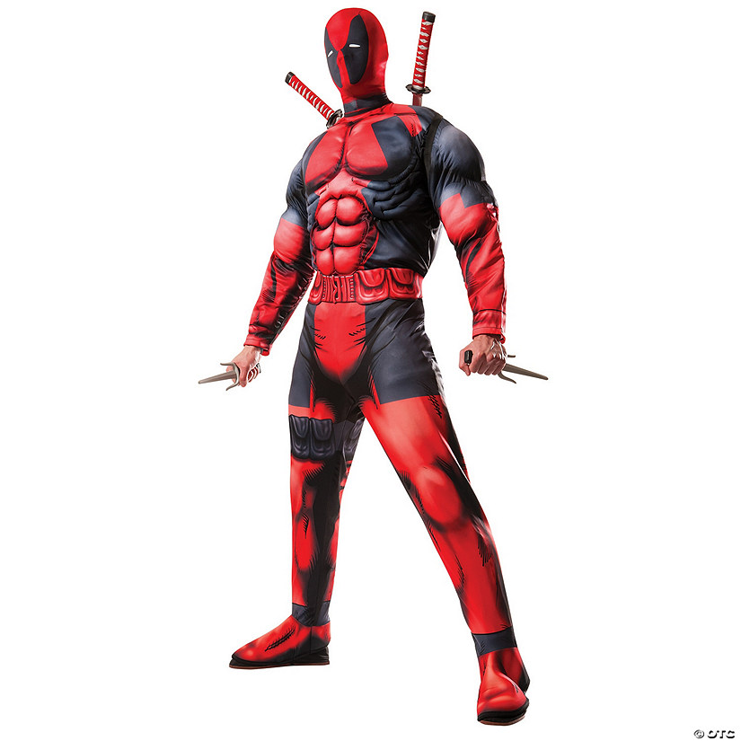 Men's Deluxe Deadpool Costume Image