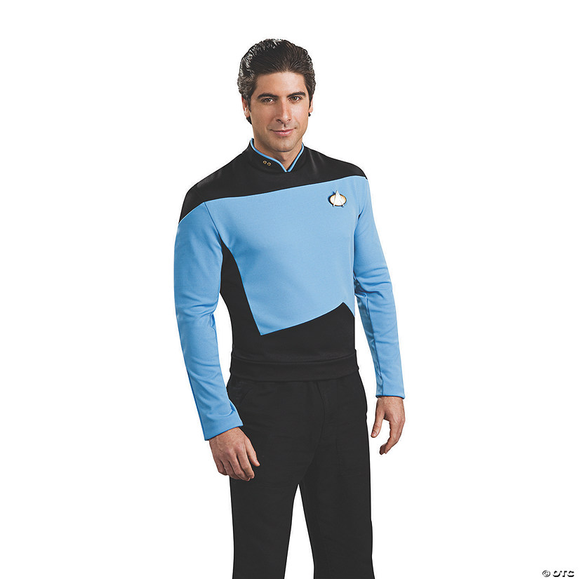 Men's Deluxe Star Trek&#8482;: The New Generation Science Uniform Costume Image