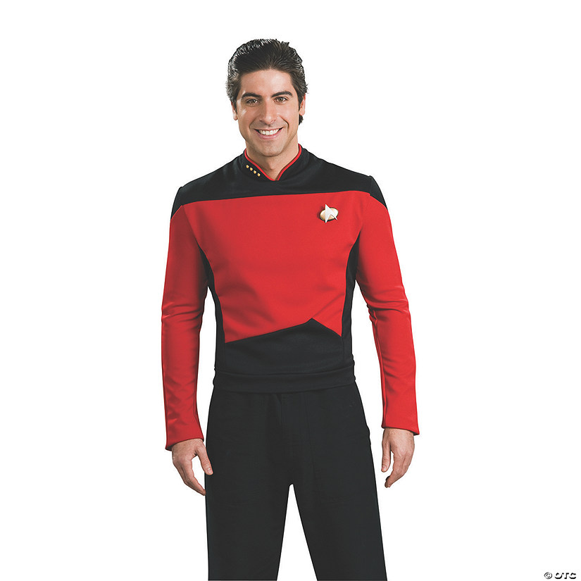 Men's Deluxe Star Trek&#8482;: The Next Generation Commander Uniform Costume Image
