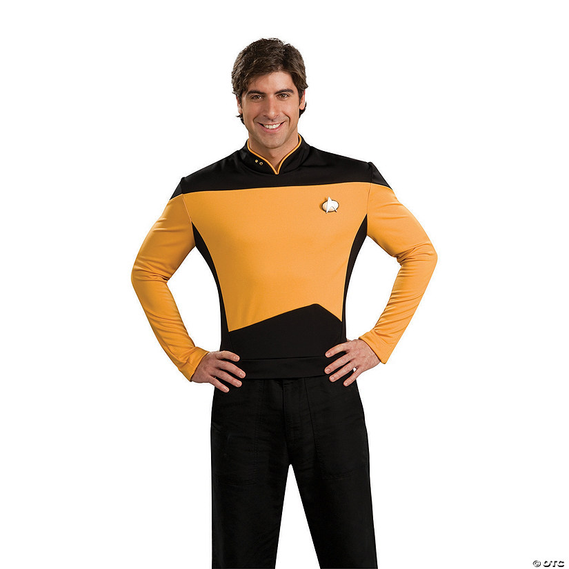 Men's Deluxe Star Trek&#8482;: The Next Generation Operations Uniform Costume Image
