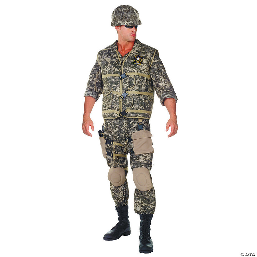 Men's Plus Size US Army Jumpsuit Costume | Oriental Trading
