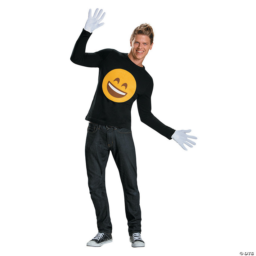Men&#39;s Emoji Smile Costume Kit Image