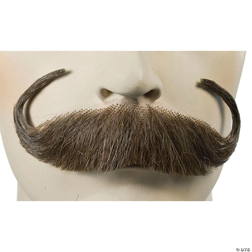 Men's Human Hair Handlebar Mustache Oriental Trading