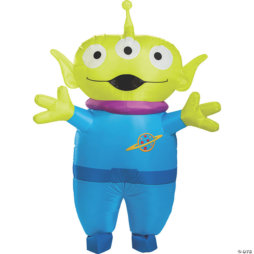 Men's Inflatable Disney Toy Story Alien Costume Image