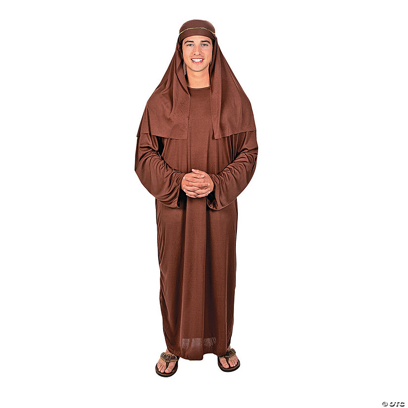 Men's Joseph Polyester Nativity Costume with Headpiece - One Size Image