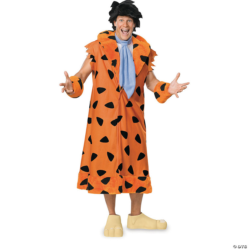 Men&#39;s Plus Size GT Fred Flintstone Costume Image