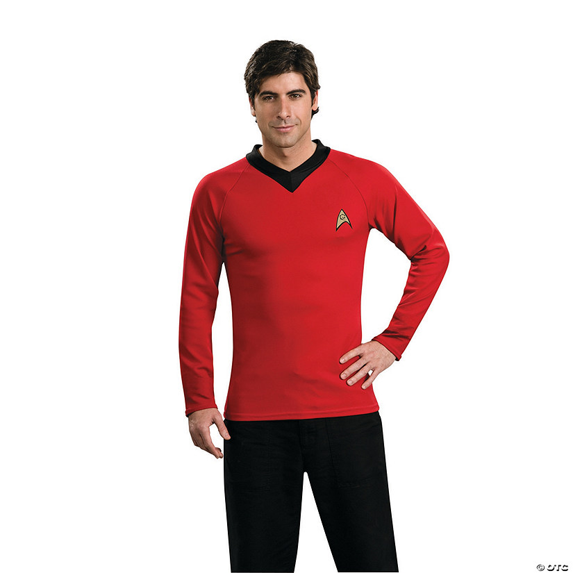 Men S Red Classic Uniform Star Trek™ Costume Oriental Trading