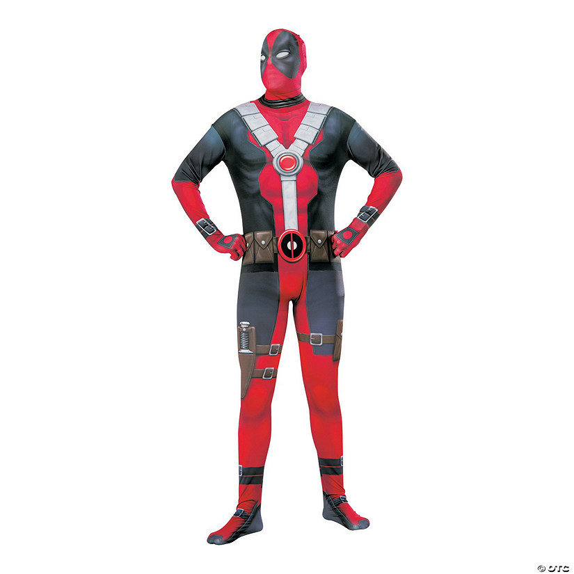 Men's Second Skin Deadpool Costume Image