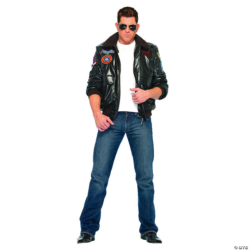 Men's Top Gun Jacket Costume Image