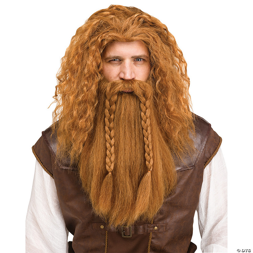 Men's Viking Wig &amp; Beard Set Image