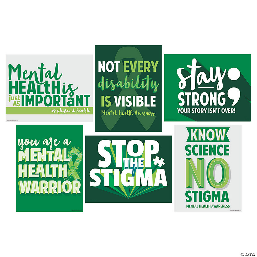 Mental Health Awareness Posters - 6 Pc. Image