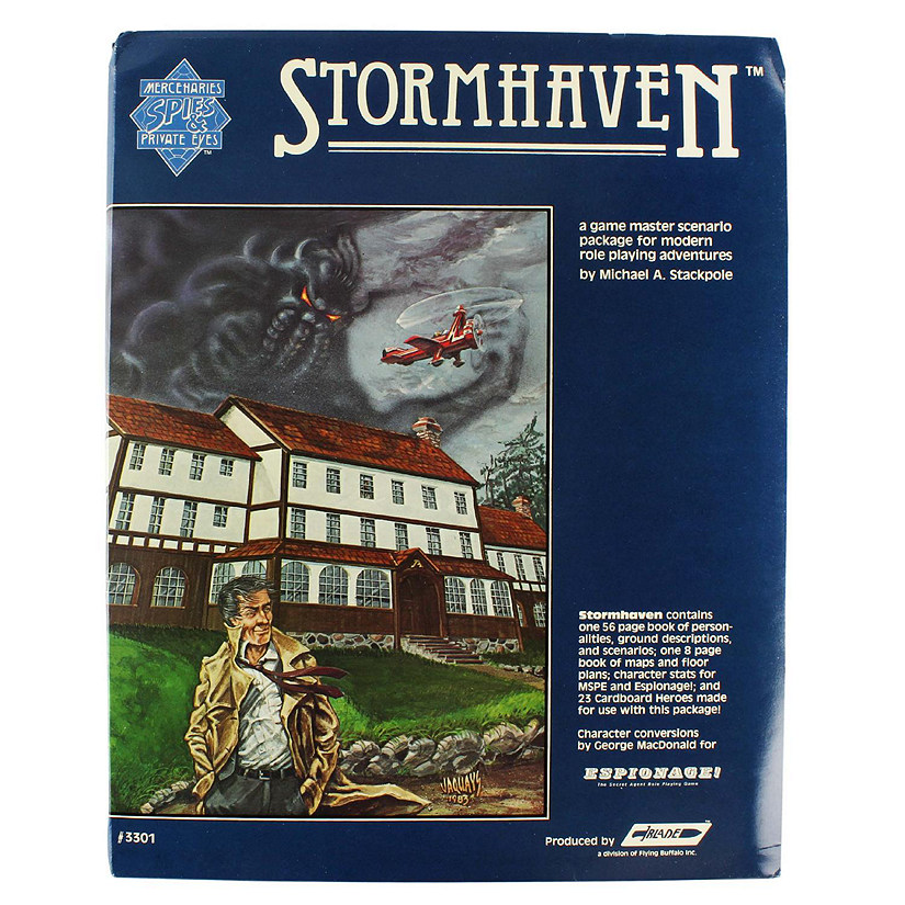 Mercenaries, Spies & Private Eyes: Stormhaven (GM Adventure), Mystery Role Playing Game Module Image