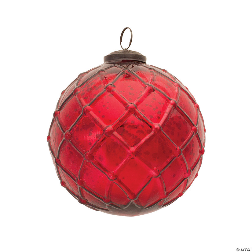 Mercury Ball Ornament (Set Of 4) 5"D Glass Image