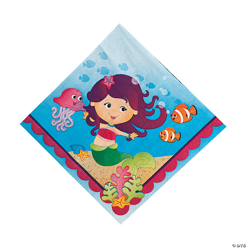 Mermaid Party Luncheon Napkins - 16 Pc. Image