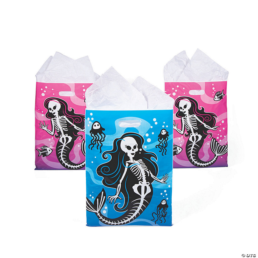 Mermaid Skeleton Goody Bags - 36 Pc. Image