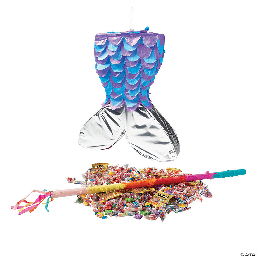 Mermaid Sparkle Tail Pi&amp;#241;ata Kit - 210 Pc. Image