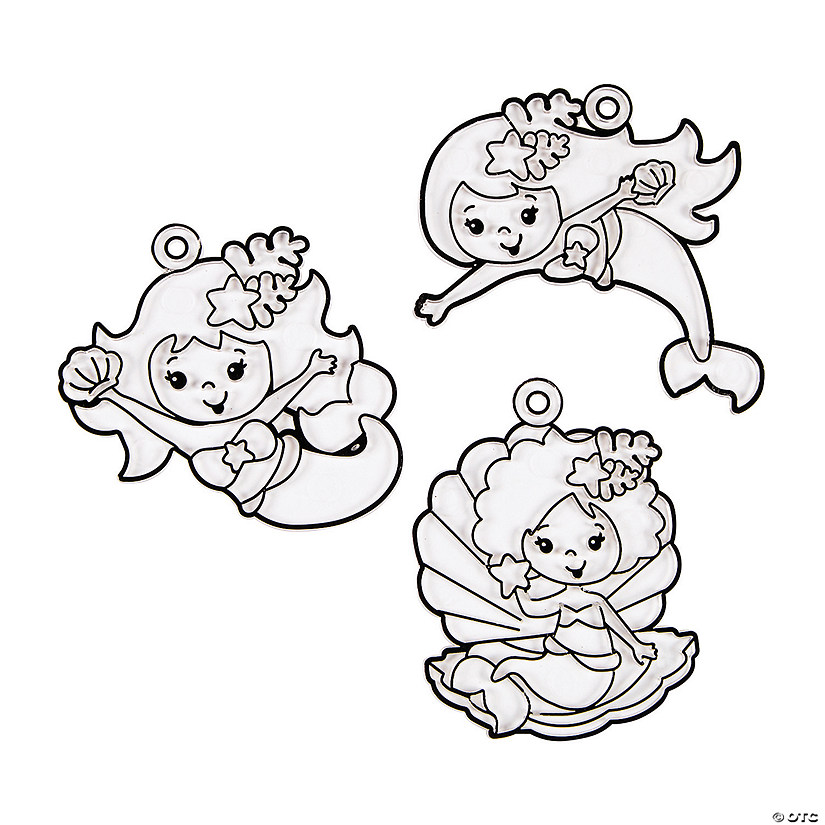 Mermaid Suncatchers - 24 Pc. Image