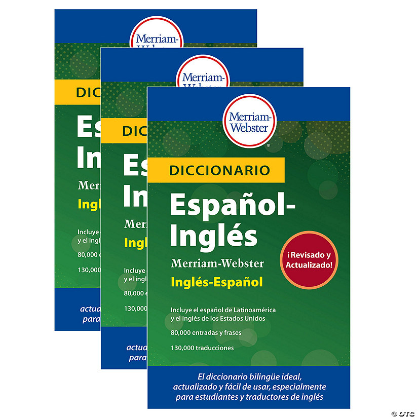 Merriam-Webster Diccionario Espanol-ingles Merriam-Webster, Pack of 3 Image