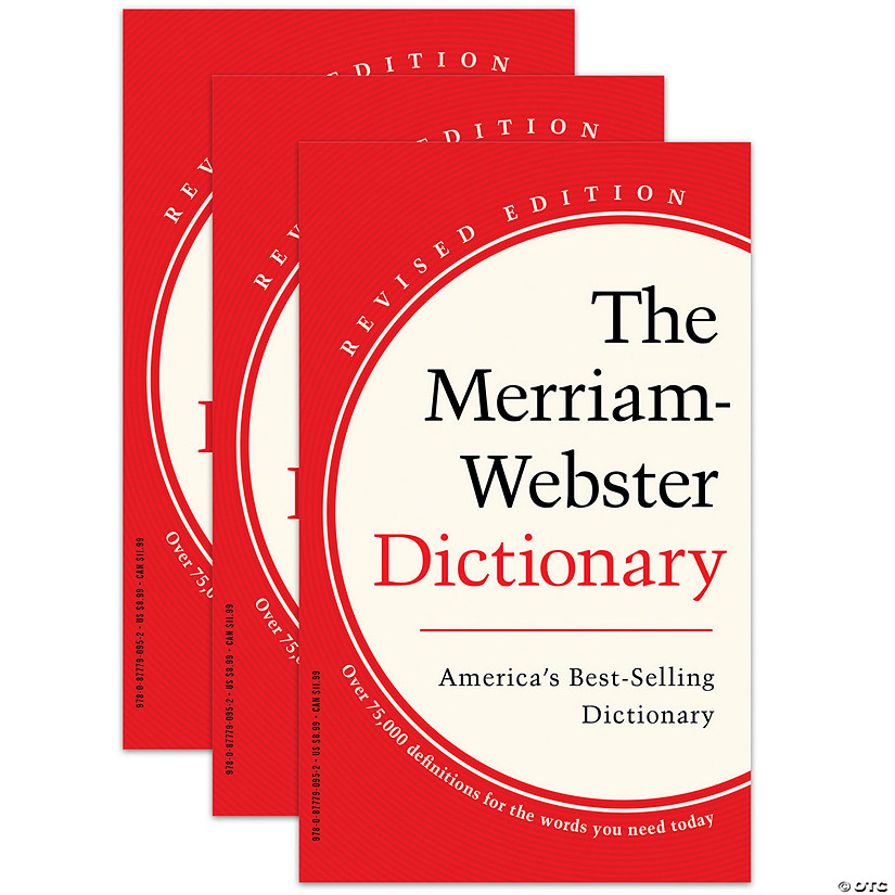 Merriam-Webster The Merriam-Webster Dictionary, Pack of 3 Image