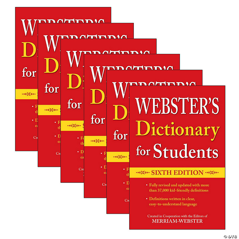 Merriam-Webster Webster's Dictionary for Students, Sixth Edition, Pack of 6 Image