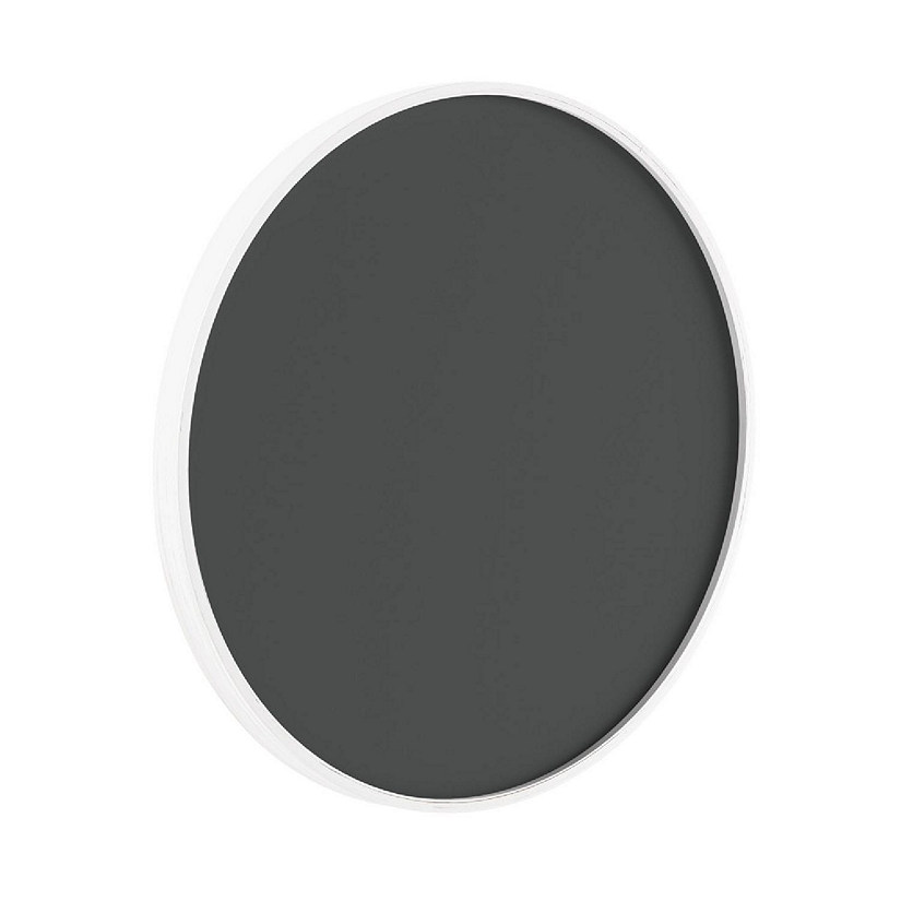 Merrick Lane Mulberry WallMounted Round Chalkboards, Solid Wood Frame