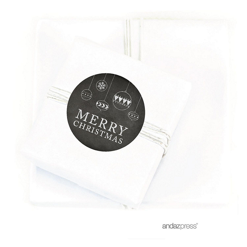 MERRY CHRISTMAS CHALKBOARD TO/FROM LABEL Image