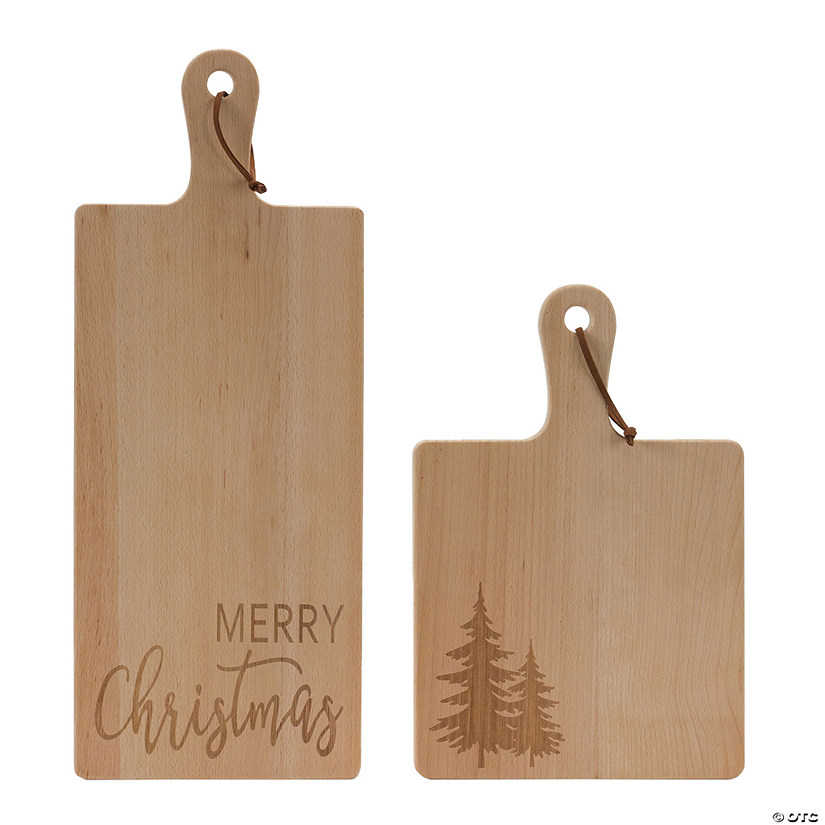 Merry Christmas Pine Tree Cutting Board (Set of 2) Image