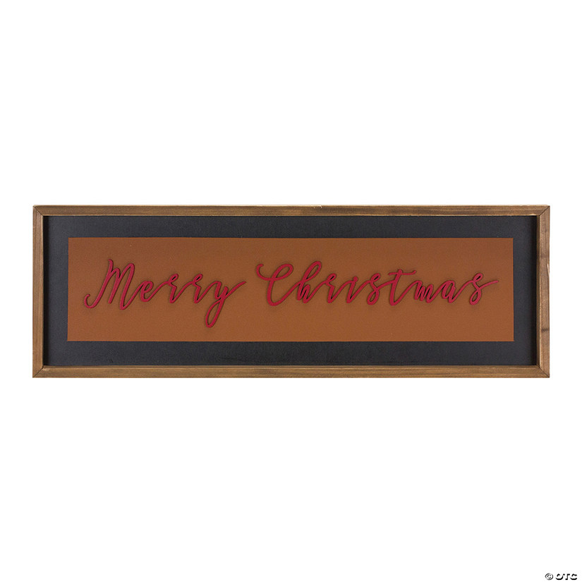 Merry Christmas Sign 23.5"L X 8"H Wood/Mdf Image