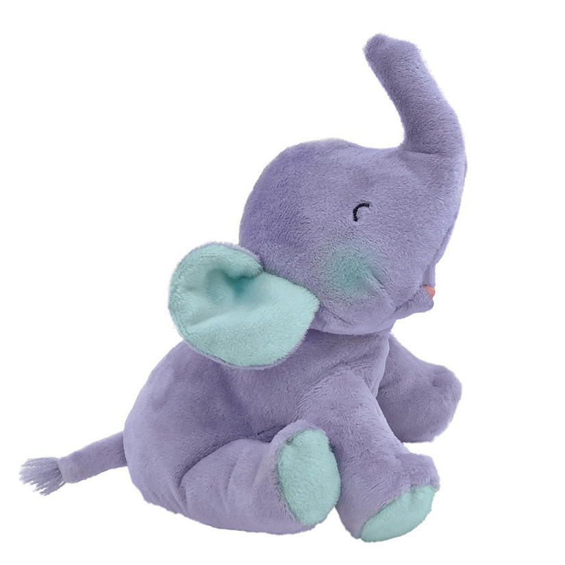 MerryMakers - IF ANIMALS KISSED GOOD NIGHT 8" Purple Plush Elephant Image