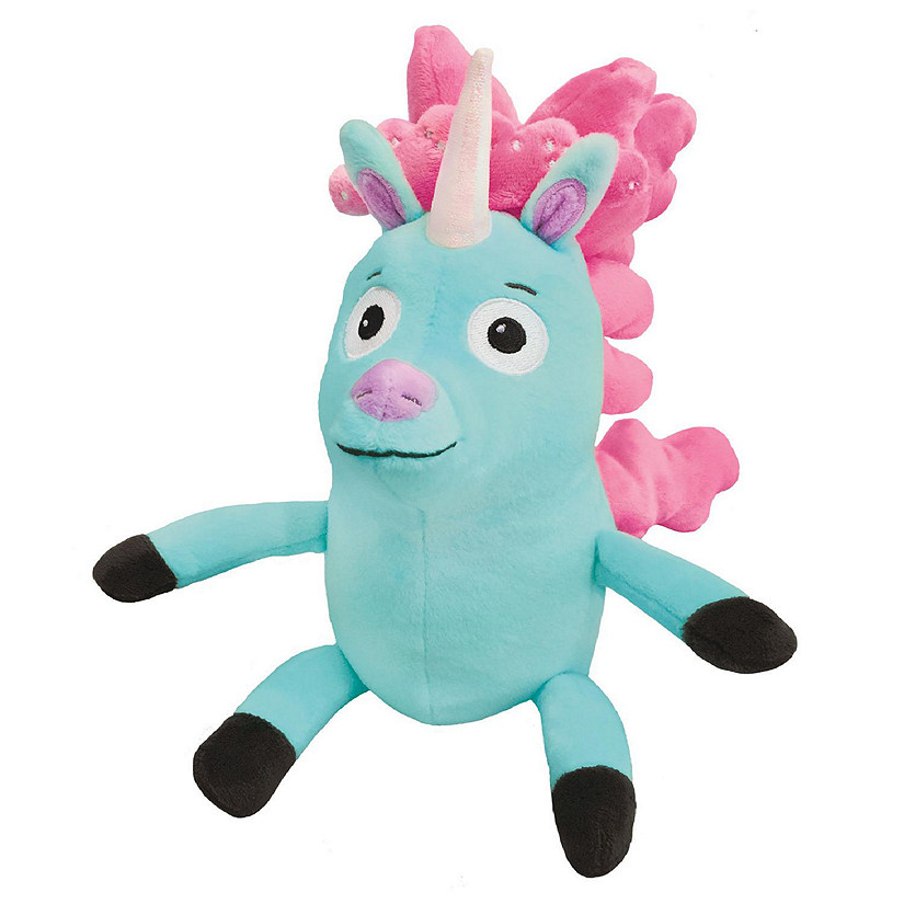 MerryMakers - KEVIN THE UNICORN 9" Blue and Pink Plush Image