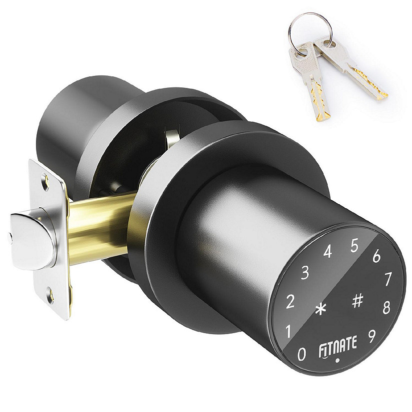 Metal Electronic Door Lock Black Image