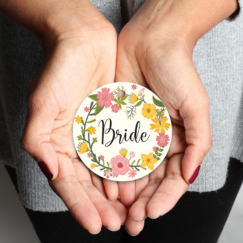 Metal Ornament Bride, Floral Image