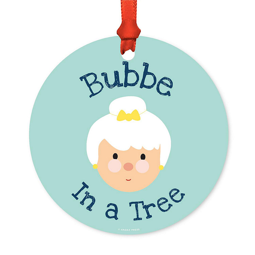 Metal Ornament Bubbe in a Tree Image