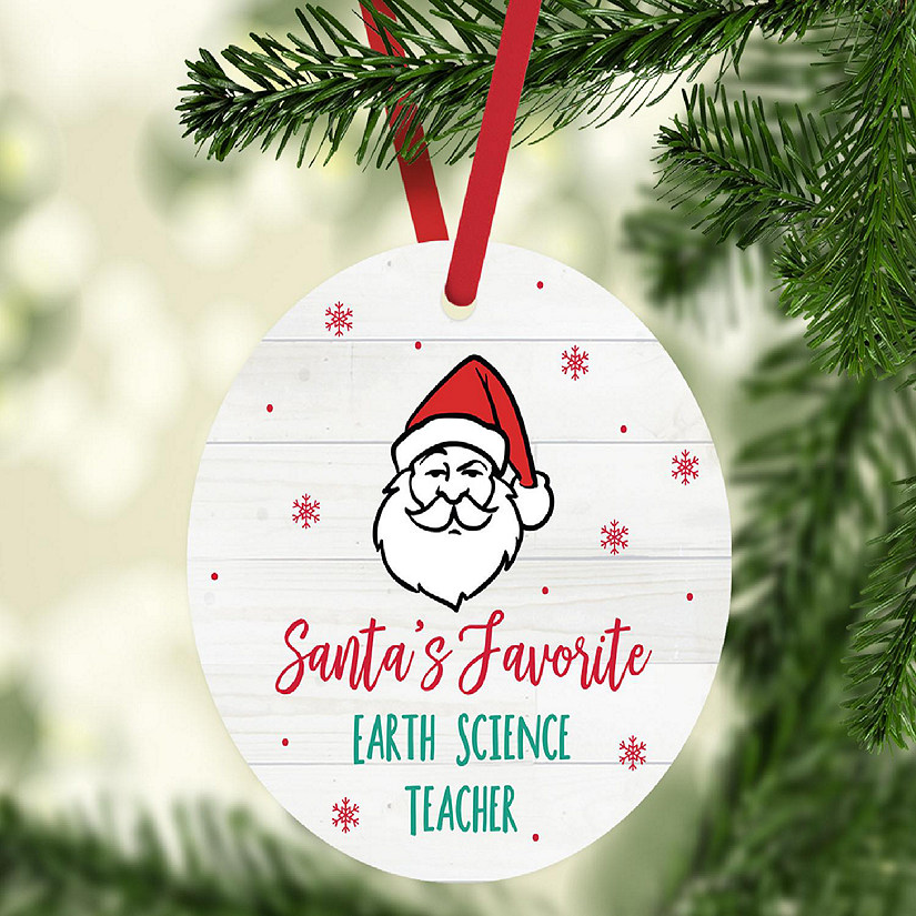 Metal Ornament Favorite Earth Sci Tchr Image