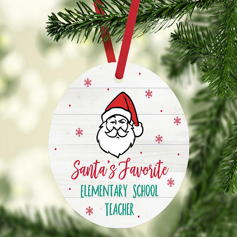 Metal Ornament Favorite Elementary Tchr Image