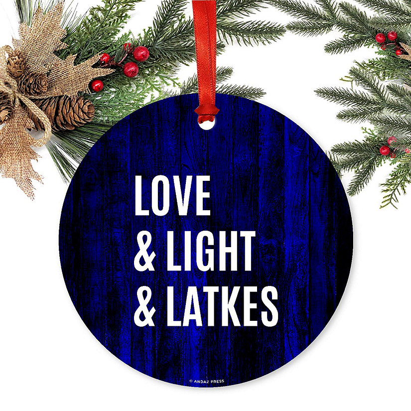 Metal Ornament Latkes Laugh Light Image
