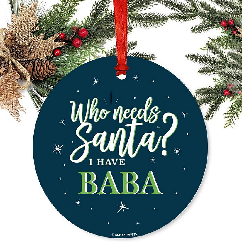 Metal Ornament Needs Santa? I Have Baba Image