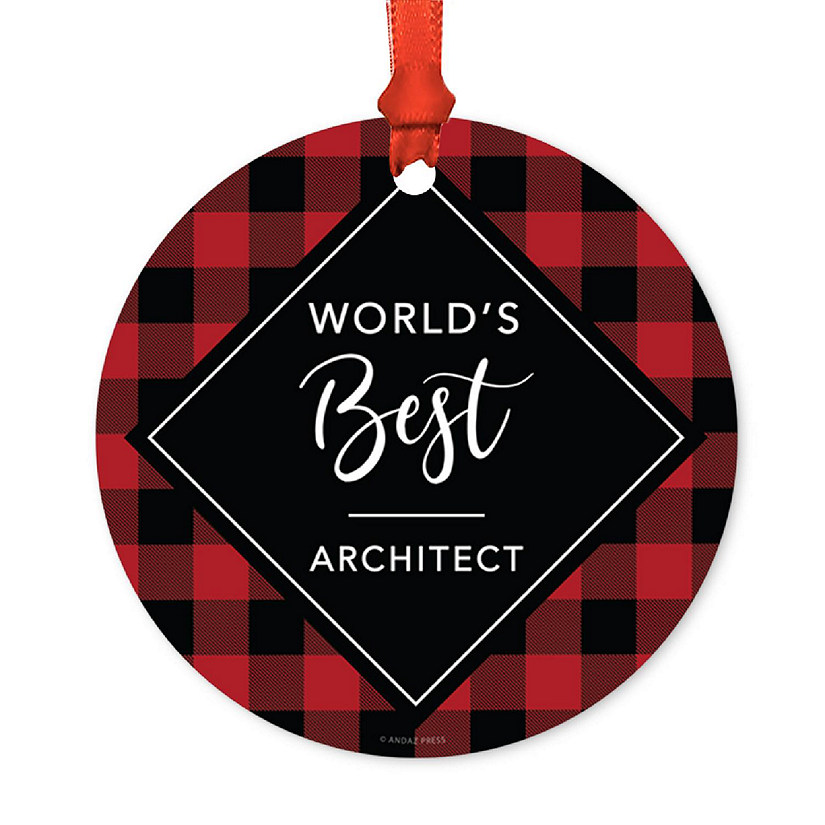 Metal Ornament World's Best Architect Image