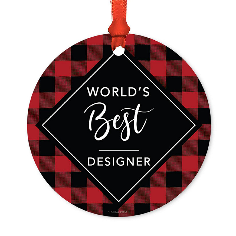 Metal Ornament World's Best Designer Image