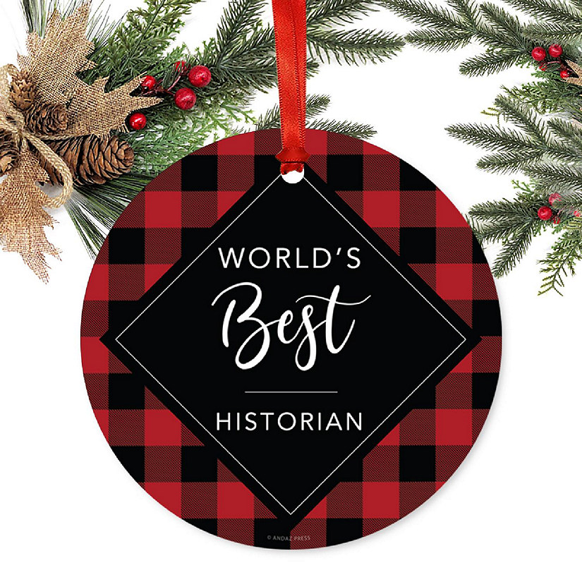 Metal Ornament World's Best Historian Image