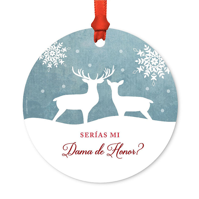 Metal Rustic Dama Honor Ornament Image