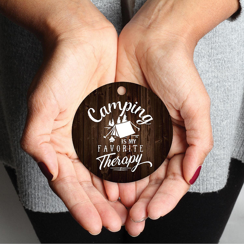 Metal Rustic Ornament Camping Therapy Image