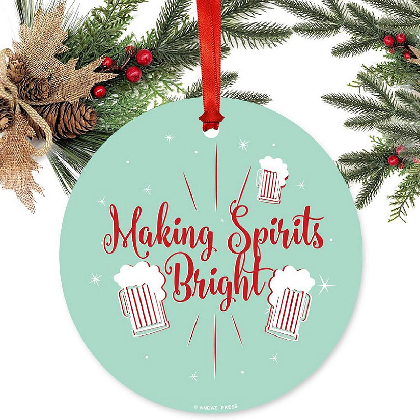 Metal Xmas Ornament Making Beer Mug Image