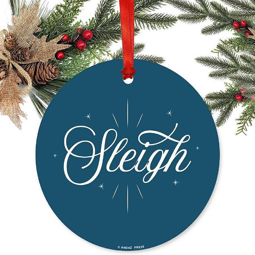 Metal Xmas Ornament Sleigh Image
