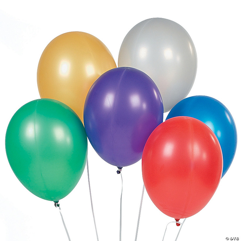 Metallic Colored 11" Latex Balloons