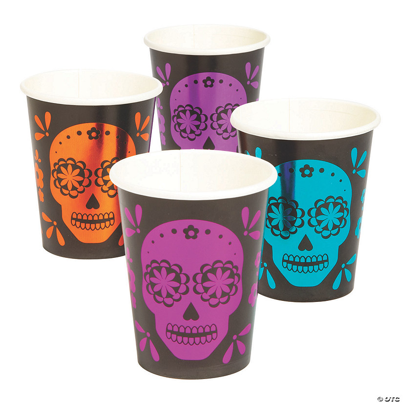 Metallic Day of the Dead Paper Cups | Oriental Trading