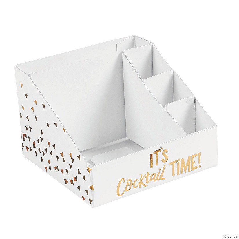 Metallic Gold Cocktail Bar Caddy Oriental Trading